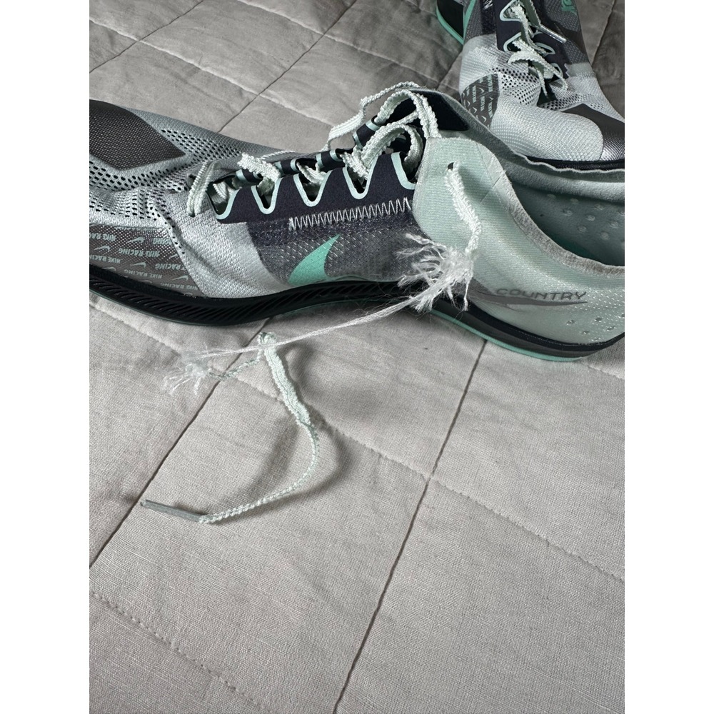 Nike Zoom Victory XC 5 Racing Spikes Mens 13 Green DX7992-300 Fair Torn Heel - Picture 5 of 9
